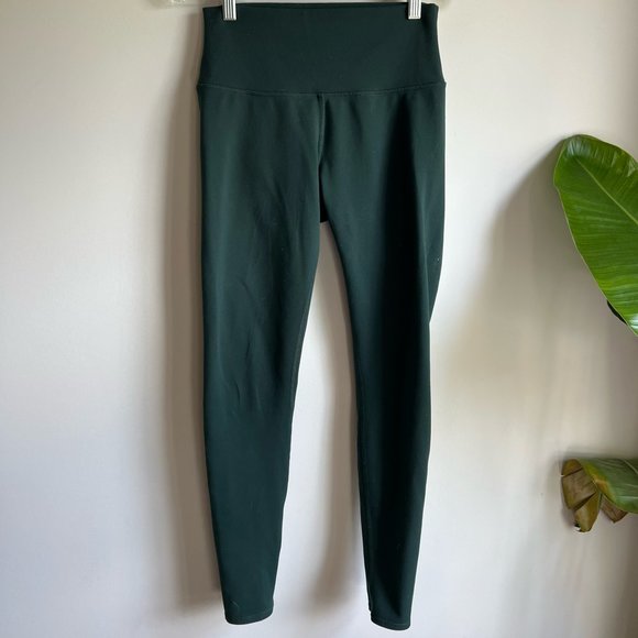 ALO Yoga Pants - Alo Yoga Deep Emerald Green Thick Yoga Pants Size Medium